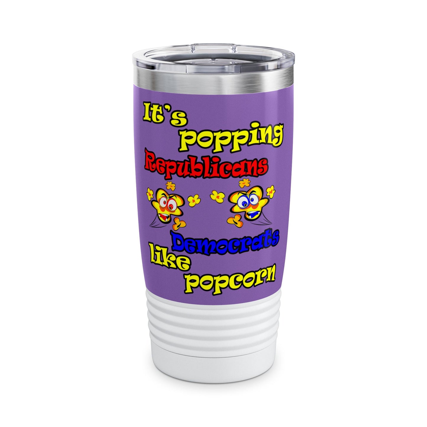 popping like popcorn - Ringneck Tumbler, 20oz (light purple)