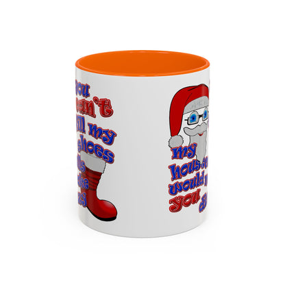 santa's shoes - Accent Mug (white)