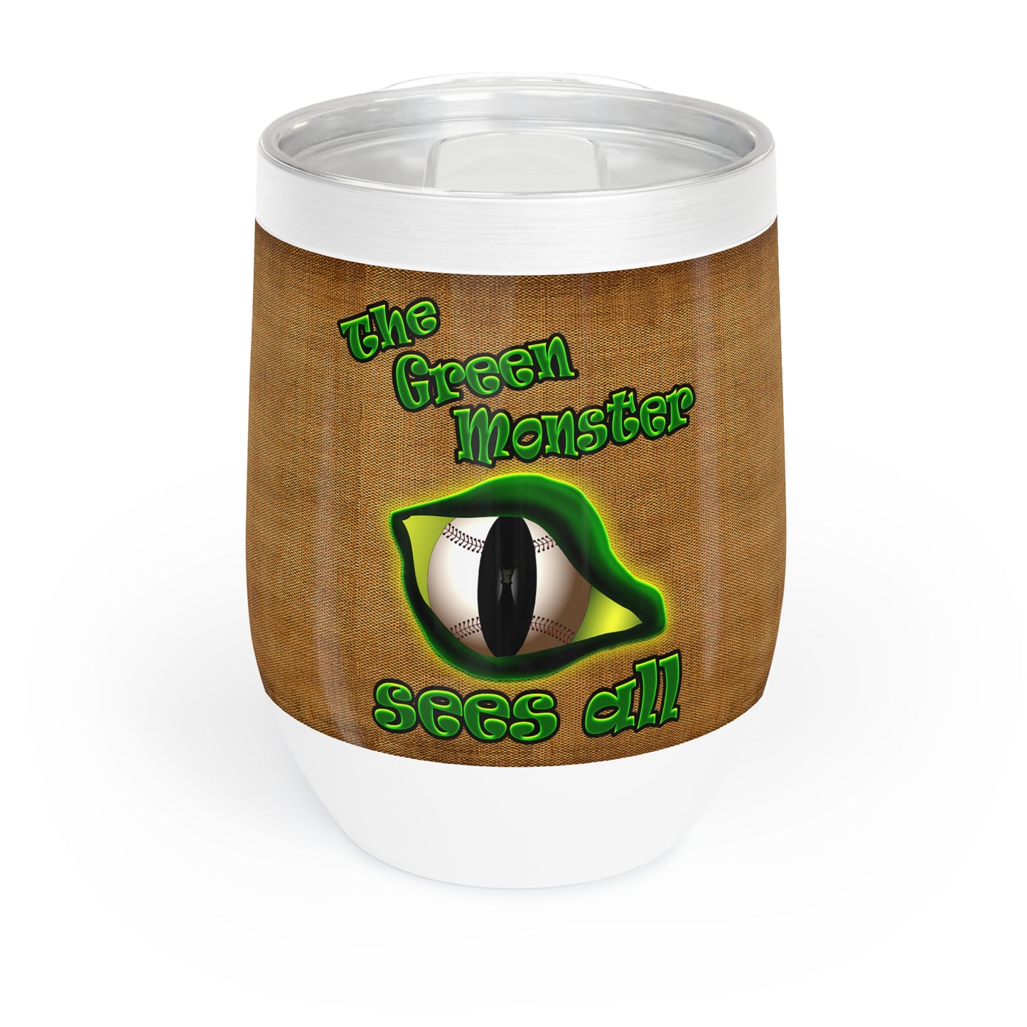 green monster - Chill Wine Tumbler (brown papyrus)