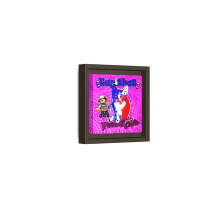 tag that - framed canvas art (pink swirl)