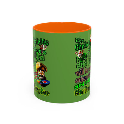 christmas spirits of boston - Accent Mug (green)