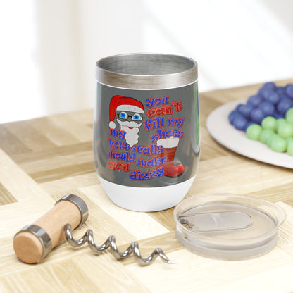 santa's shoes - Chill Wine Tumbler (dark grey)