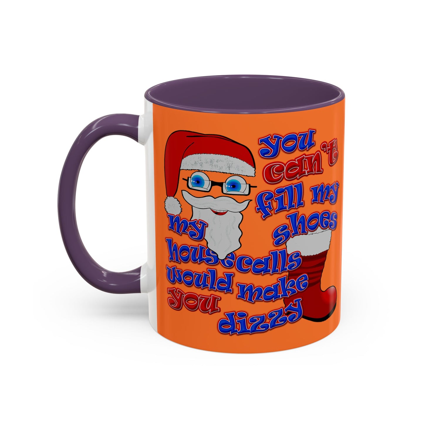 santa's shoes - Accent Mug (crusta)