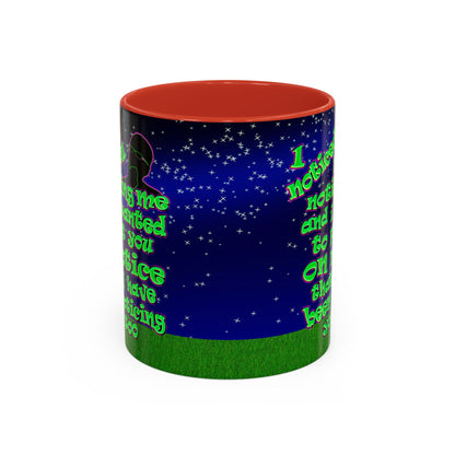 noticed you noticing - Accent Mug ('snoops' background)