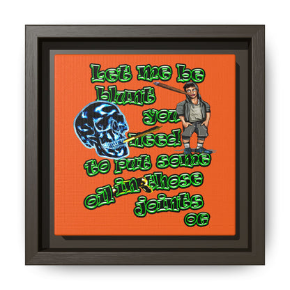 og - framed canvas art (orange)