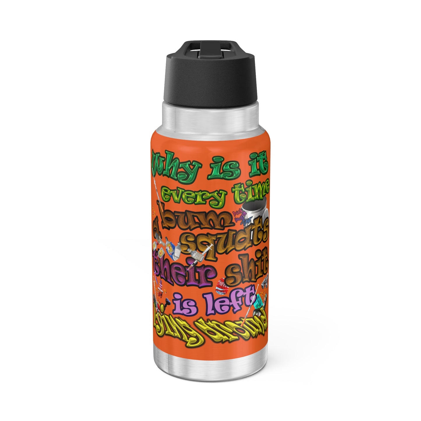 the bum's shit - Gator Tumbler, 32oz (orange)