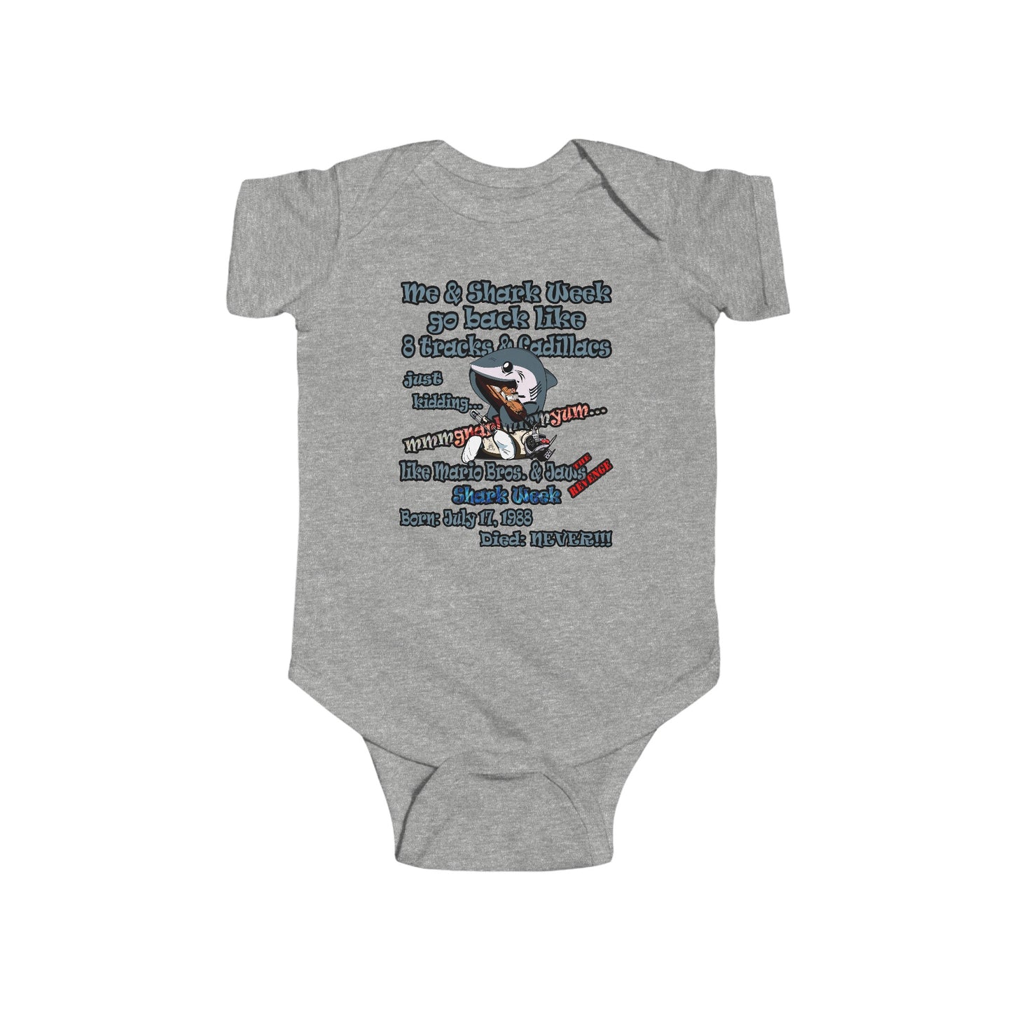 shark week - Infant Fine Jersey Bodysuit