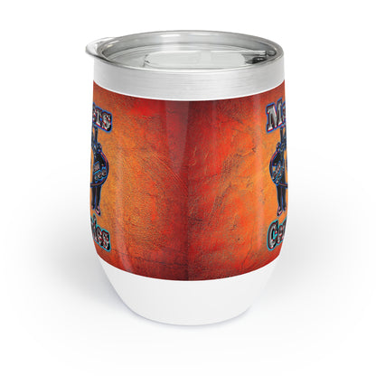 em cee squared - Chill Wine Tumbler (burnt orange)