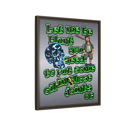 og - framed canvas art (brushed nickel)