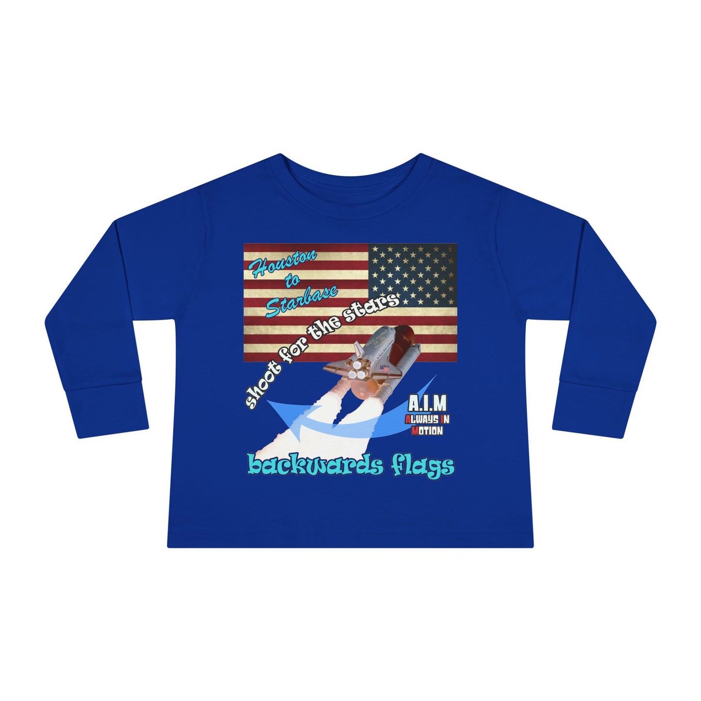 shoot for the stars - Toddler Long Sleeve Tee