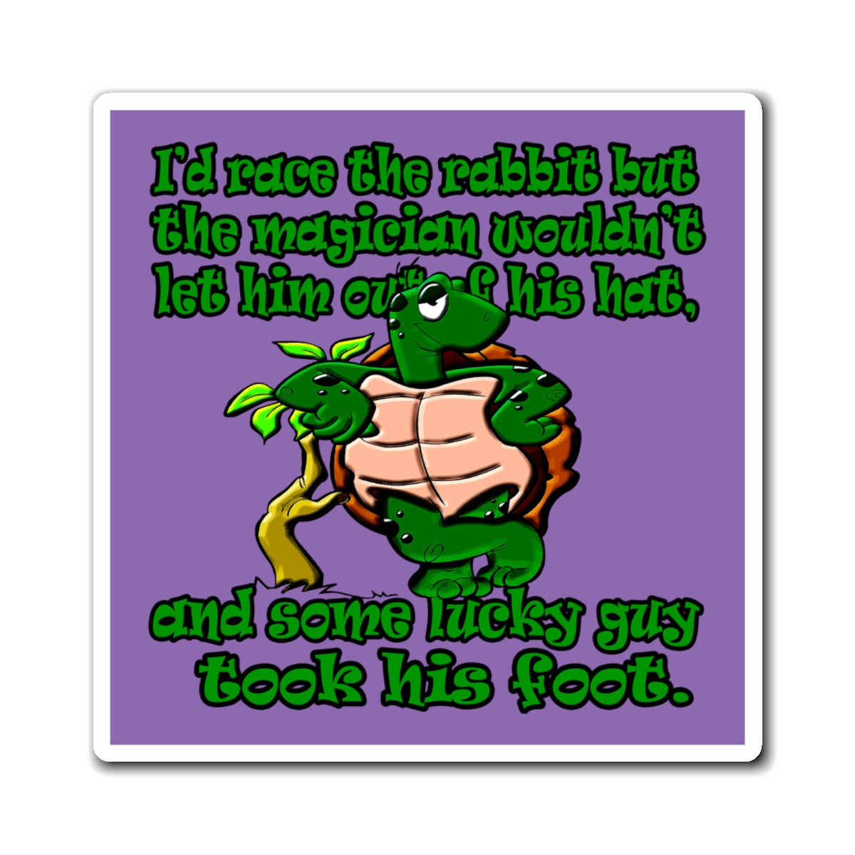 turtle race - Magnets - (light purple)