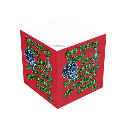 og - note cube (dark red)
