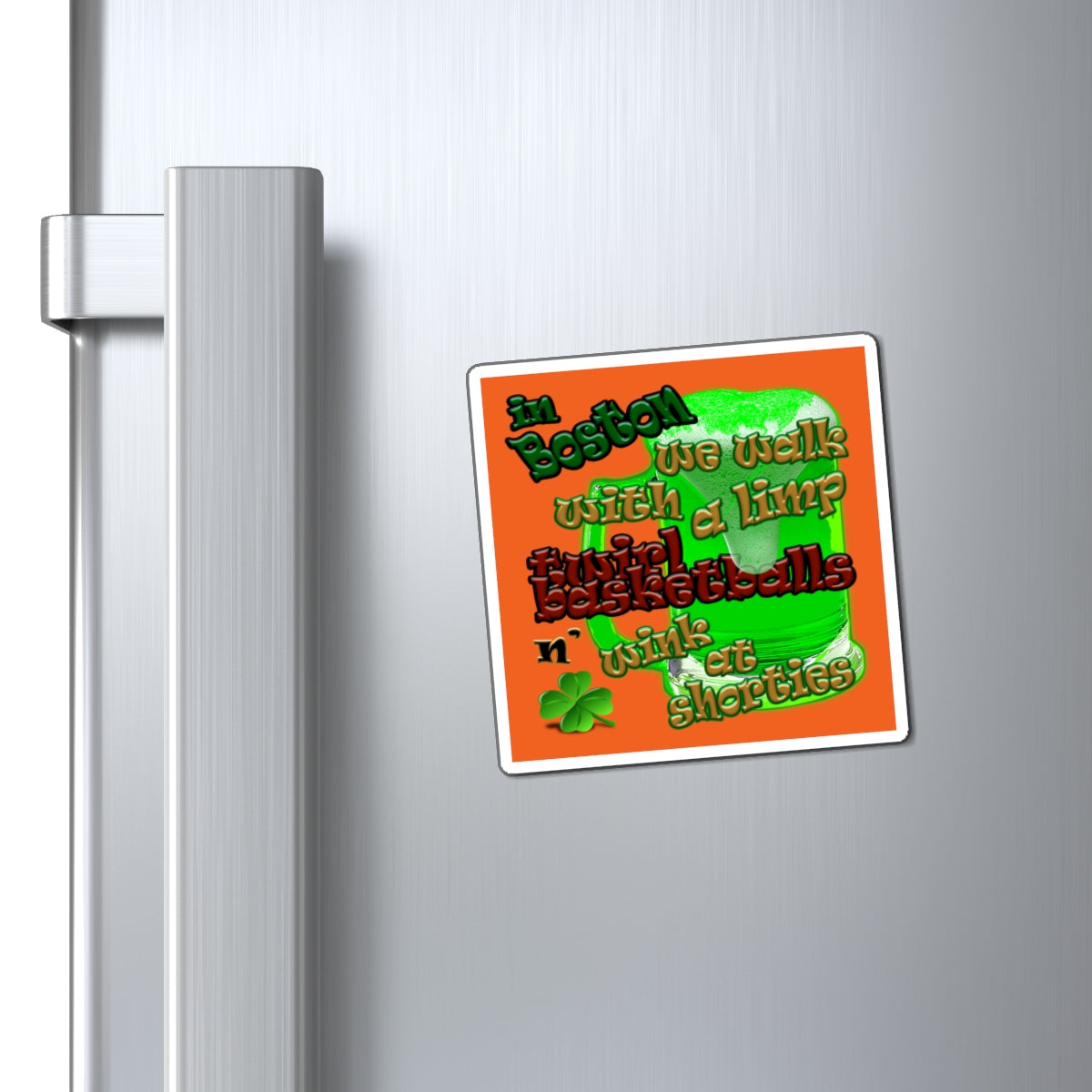 celtics logo - Magnets - (orange)