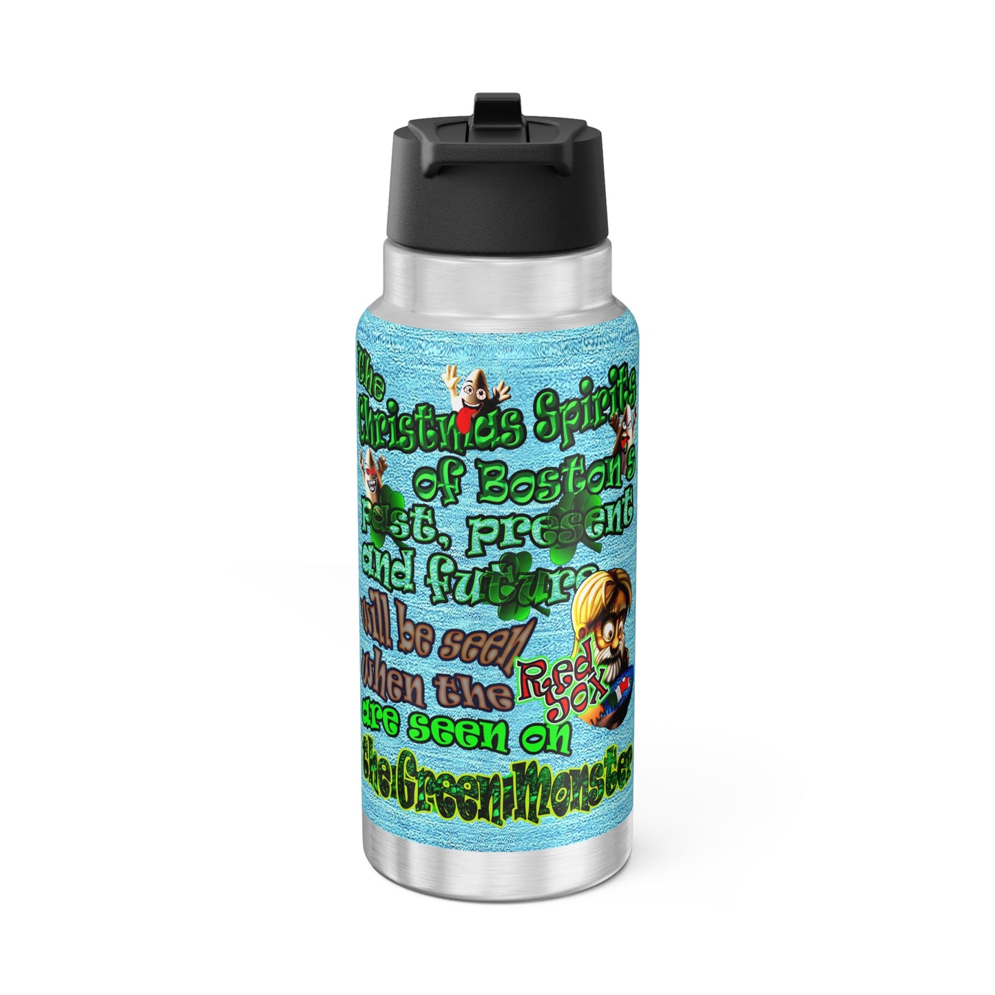 christmas spirits of boston - Gator Tumbler, 32oz  (faded blue)