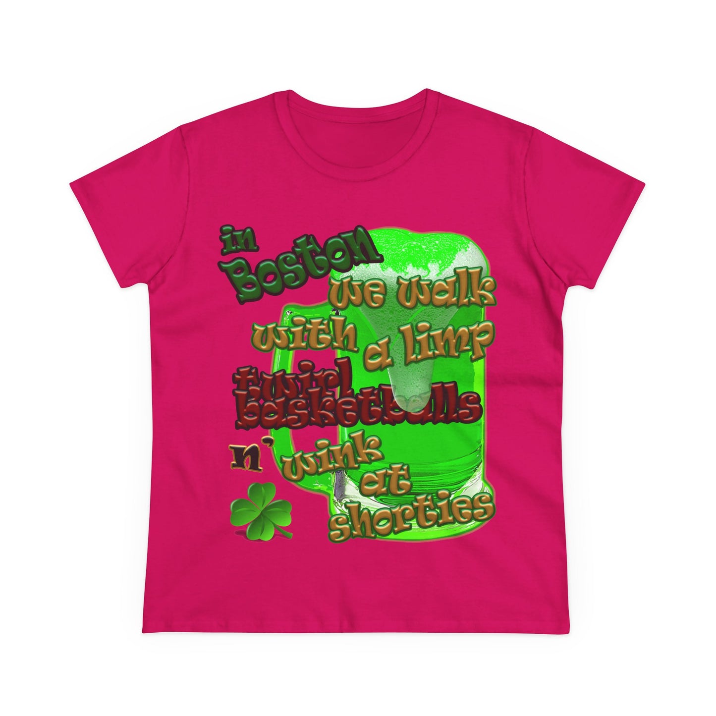 celtics logo - Women's Midweight Cotton Tee