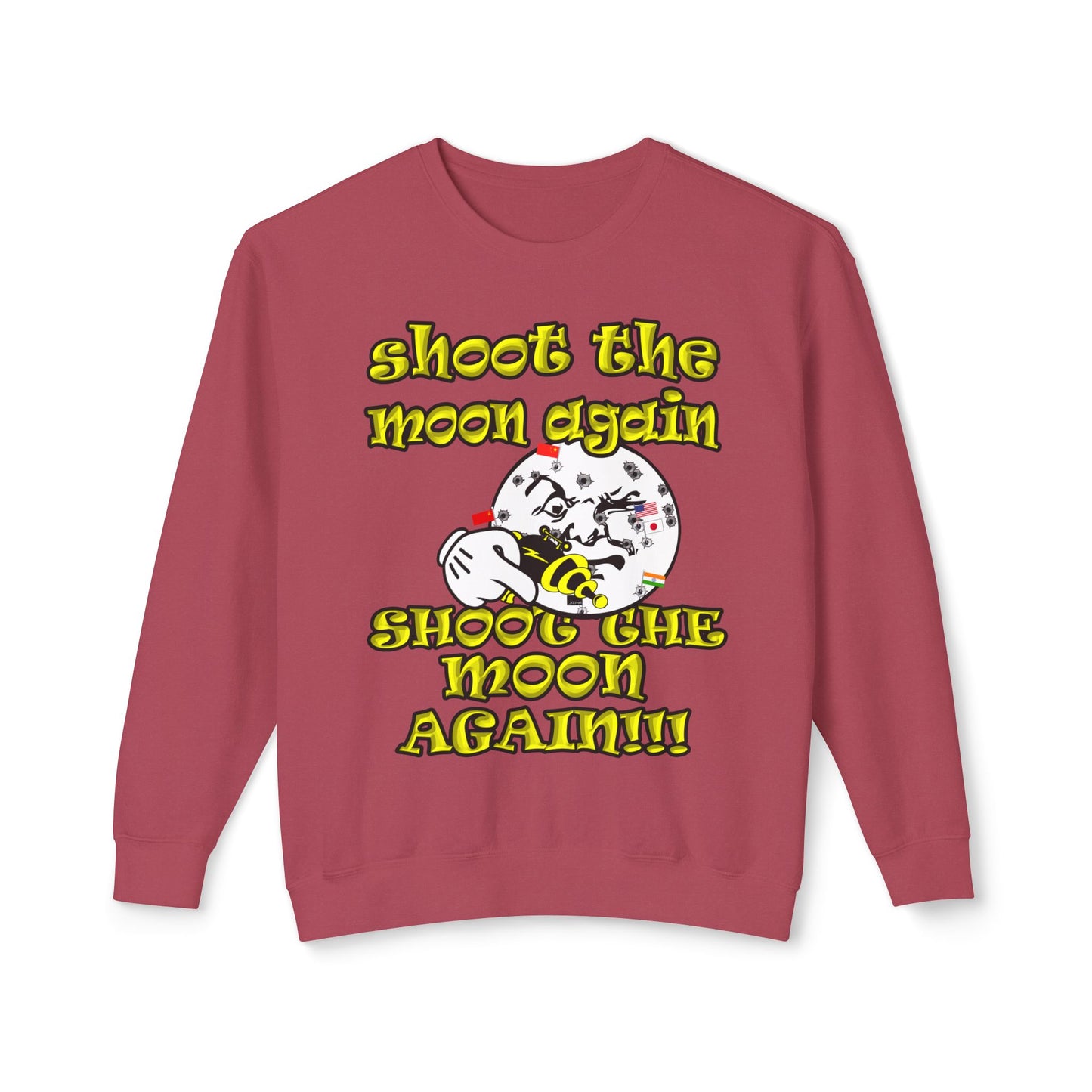 shoot the moon again - Unisex Lightweight Crewneck Sweatshirt