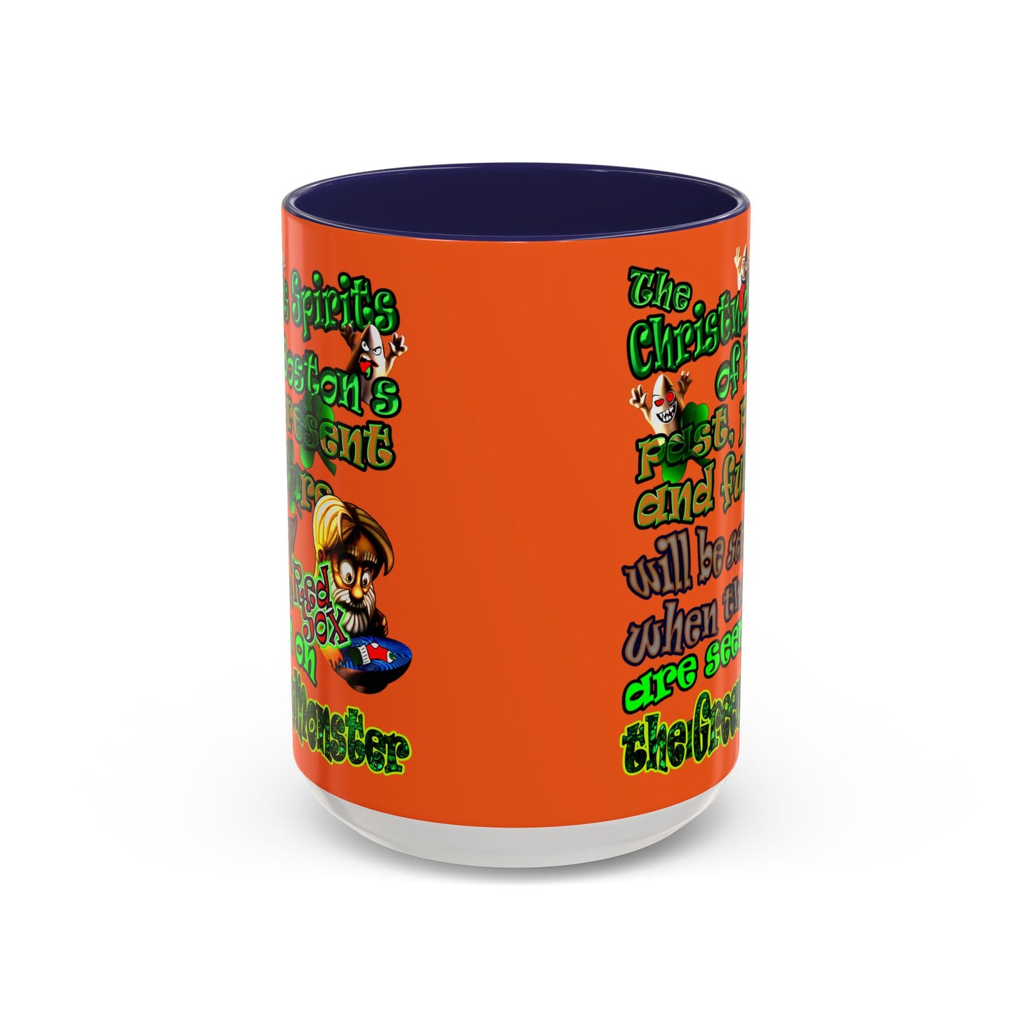 christmas spirits of boston - Accent Mug (orange)
