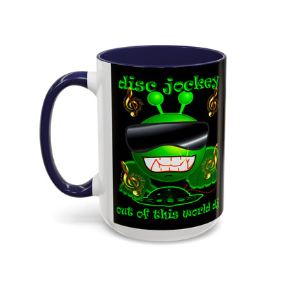 disc jockey - Accent Mug (black)