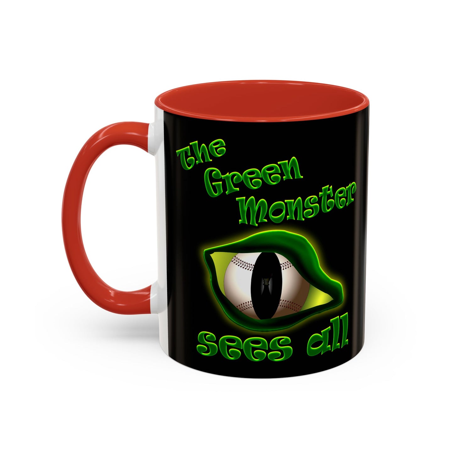green monster - Accent Mug (black)