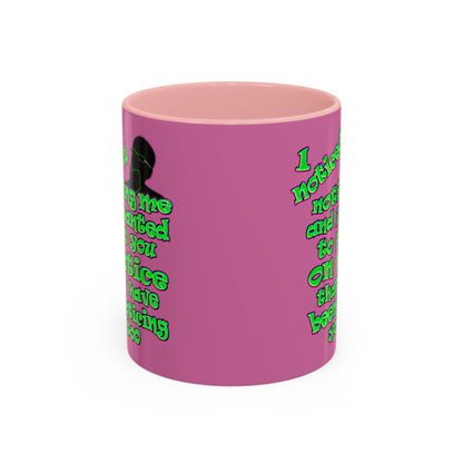 noticed you noticing - Accent Mug (light pink)