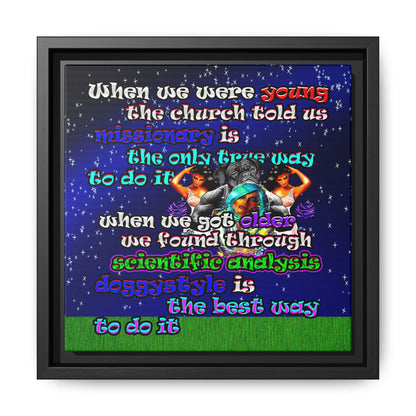 doggystyle - framed canvas art ('snoops' background)