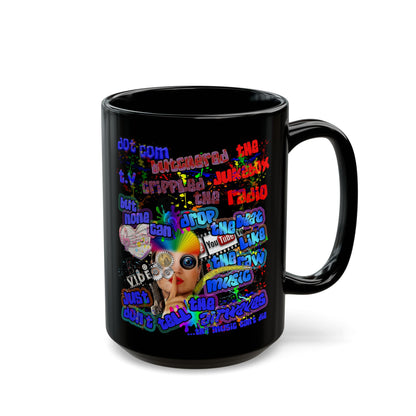 drop the beat - Black Mug
