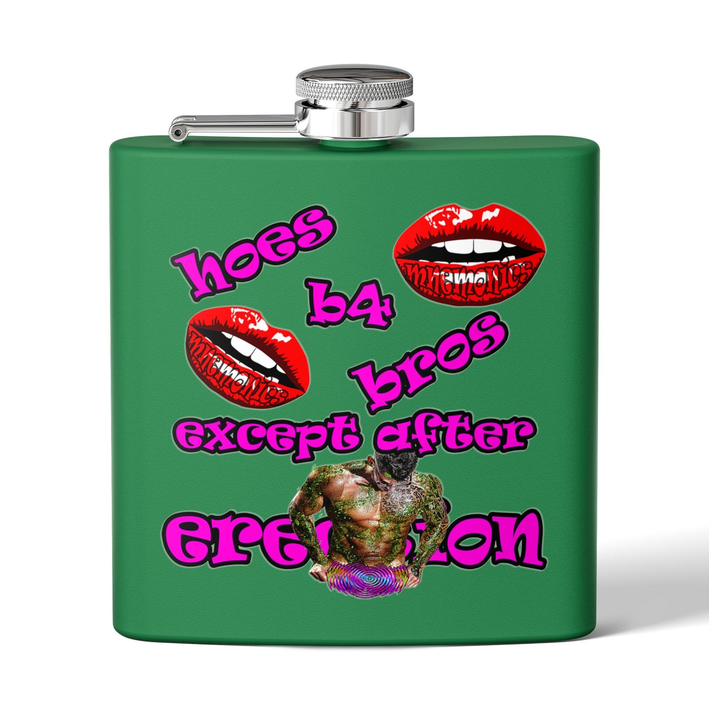 hoes b4 bros - Stainless Steel Flask
