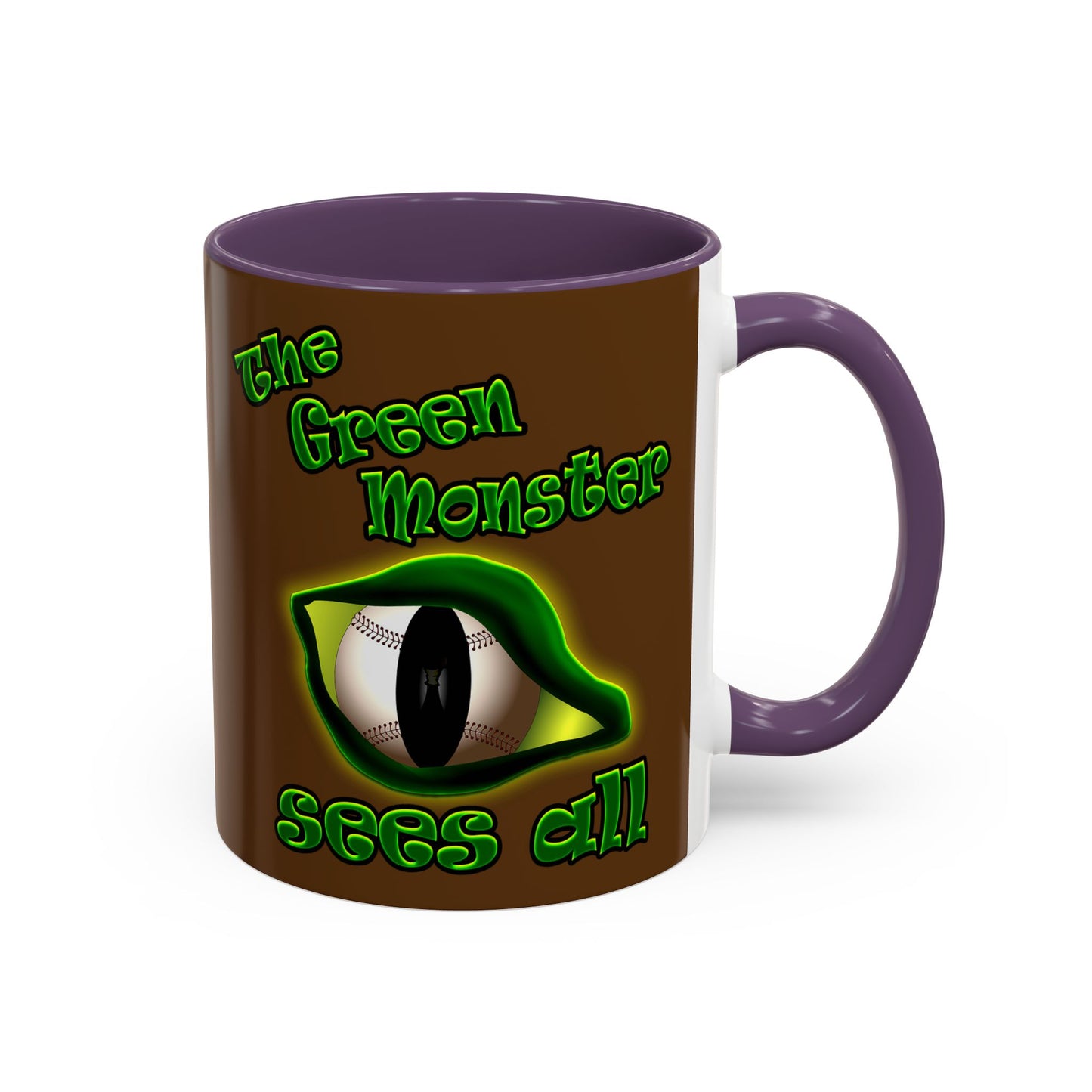 green monster - Accent Mug (brown)