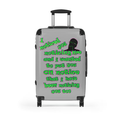 noticed you noticing - Suitcase (light grey)