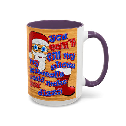 santa's shoes - Accent Mug (butterscotch wood finish)
