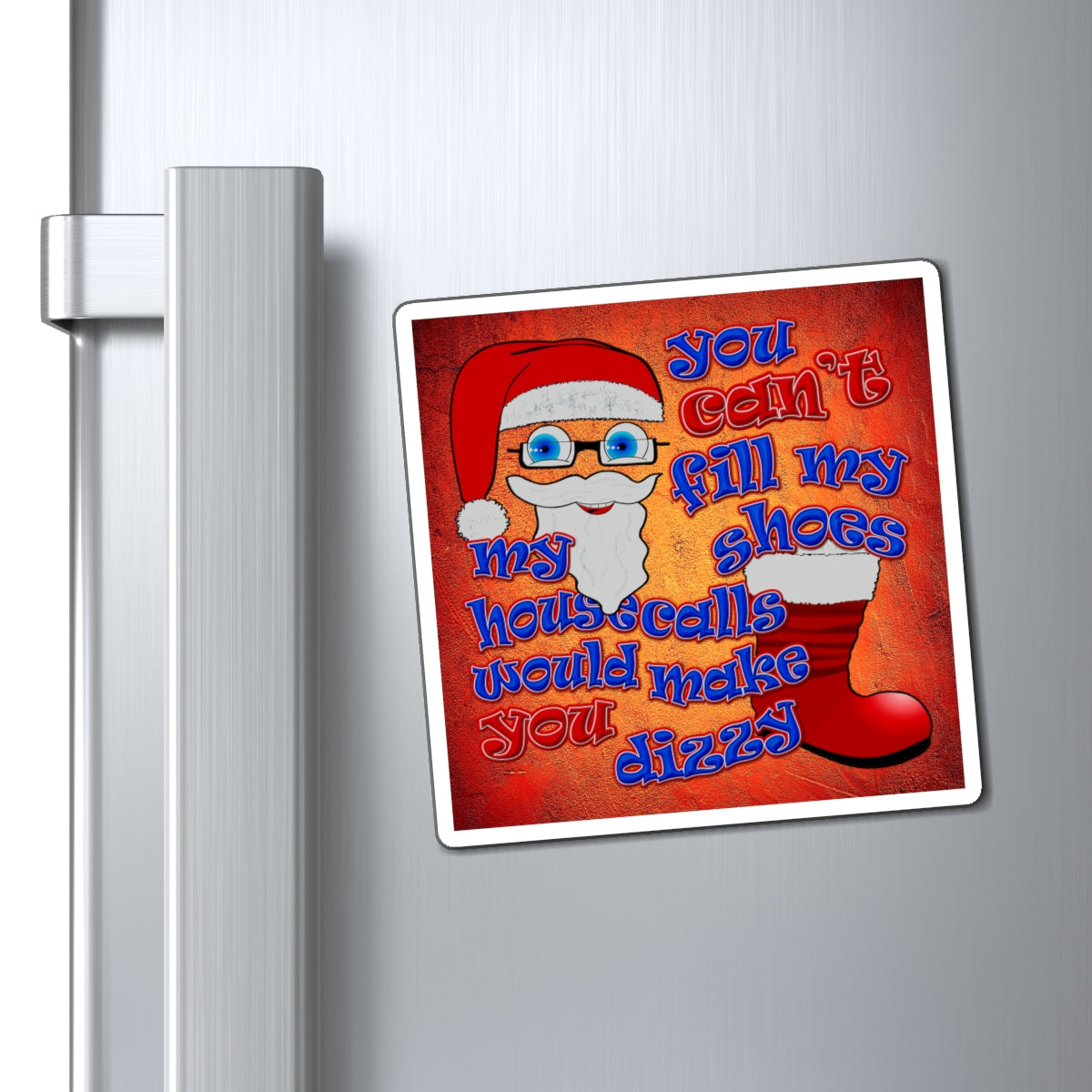 santa's shoes - Magnets - (burnt orange)