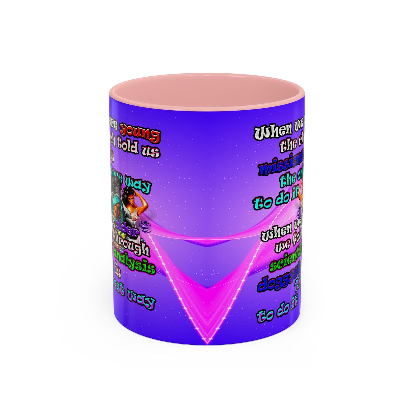 doggystyle - Accent Mug (purple-pink wave)