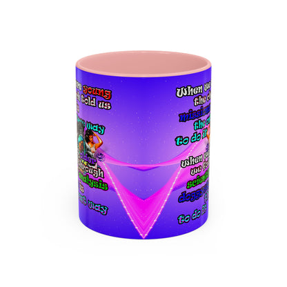 doggystyle - Accent Mug (purple-pink wave)