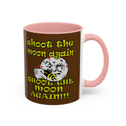 shoot the moon again - Accent Mug (brown)
