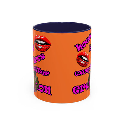 hoes b4 bros - Accent Mug (crusta)