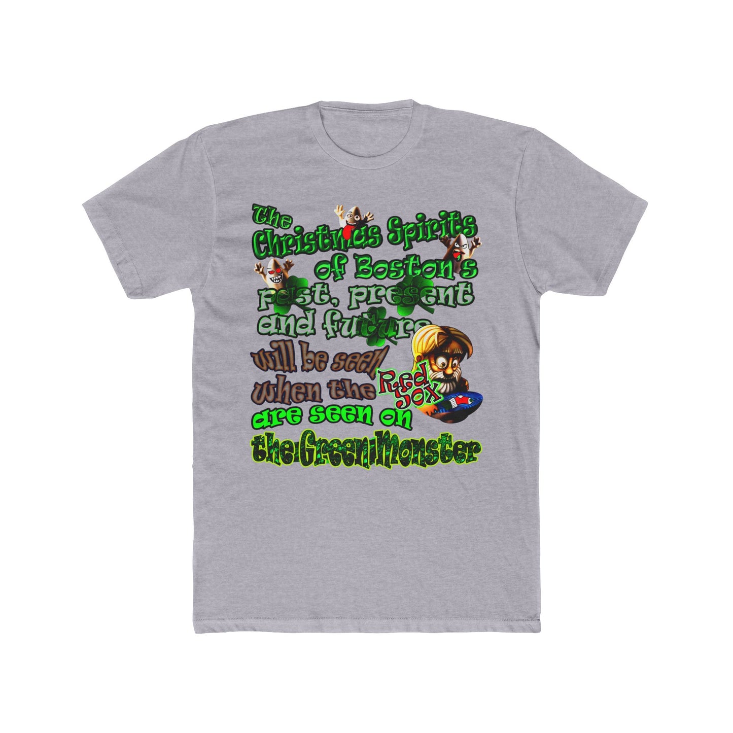 christmas spirits of boston - Men's Cotton Crew Tee