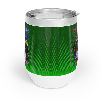 rw&b lives matter - Chill Wine Tumbler (logo green)