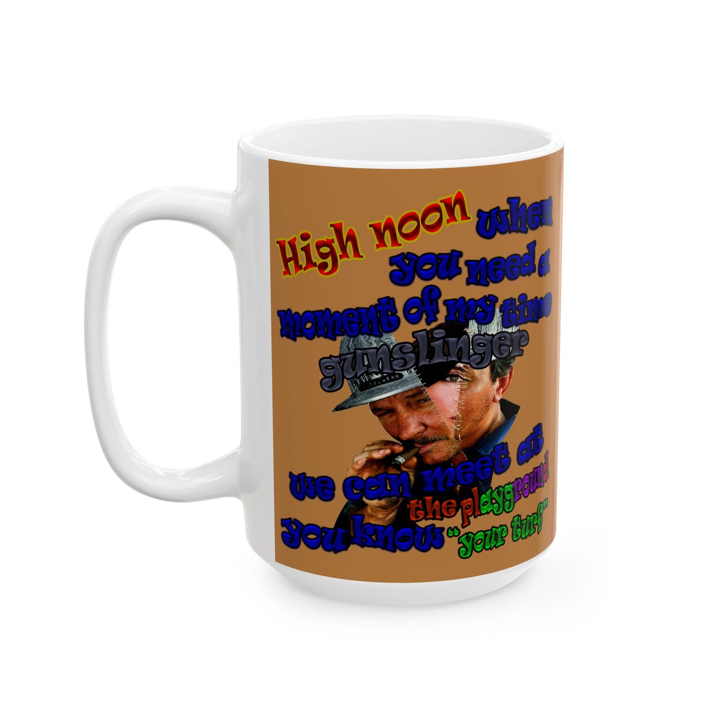 high noon - White Mug (light brown)