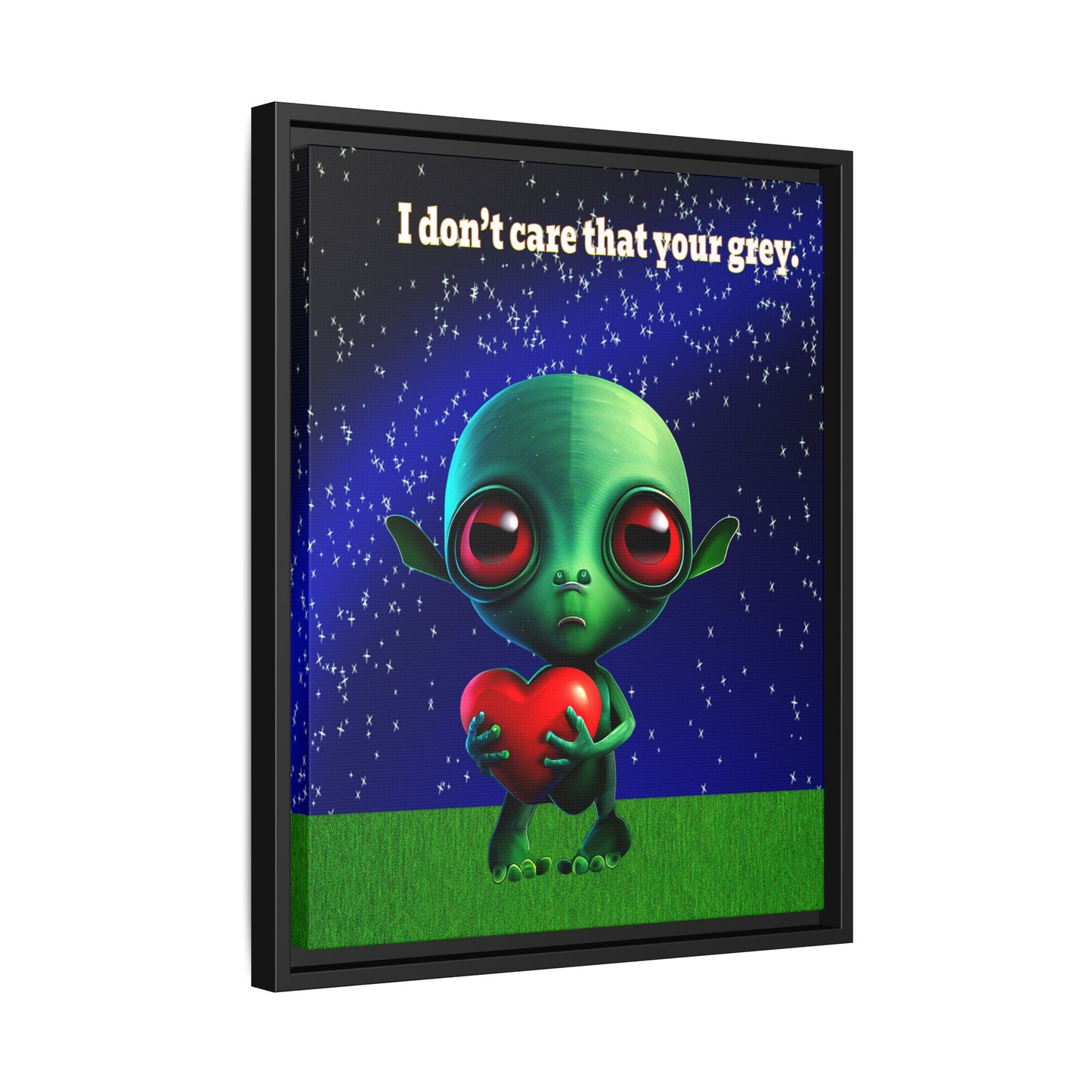 I don't care that your grey - framed canvas art ('snoops' background)