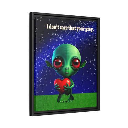 I don't care that your grey - framed canvas art ('snoops' background)