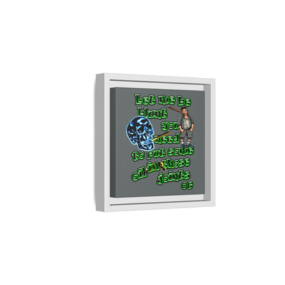 og - framed canvas art (dark grey)
