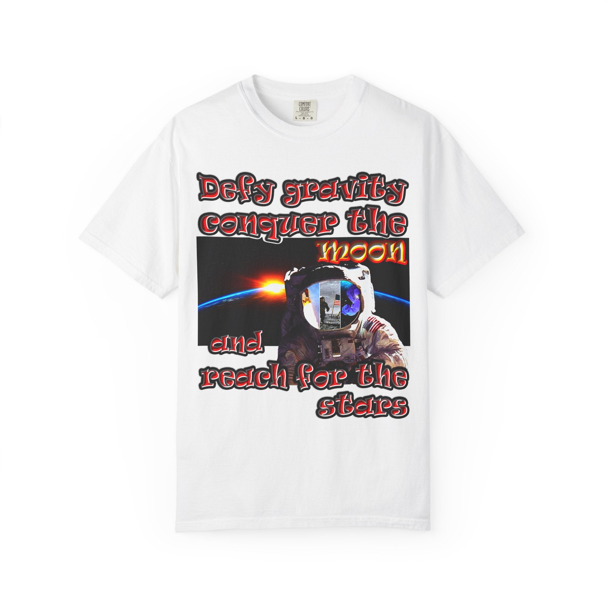 defy conquer reach - Unisex Garment-Dyed T-shirt
