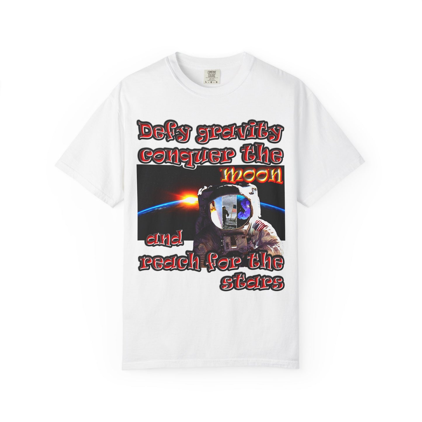 defy conquer reach - Unisex Garment-Dyed T-shirt