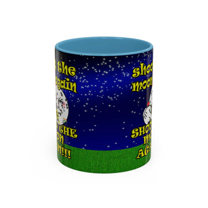 shoot the moon again - Accent Mug ('snoops' background)