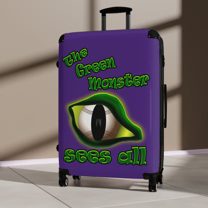 green monster - Suitcase (purple)