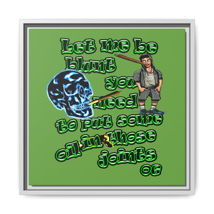 og - framed canvas art (green)