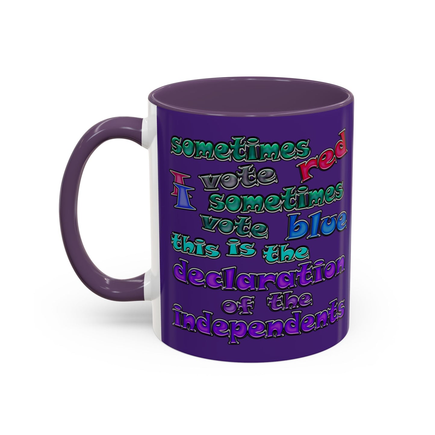 declaration of the independents - Accent Mug (purple)
