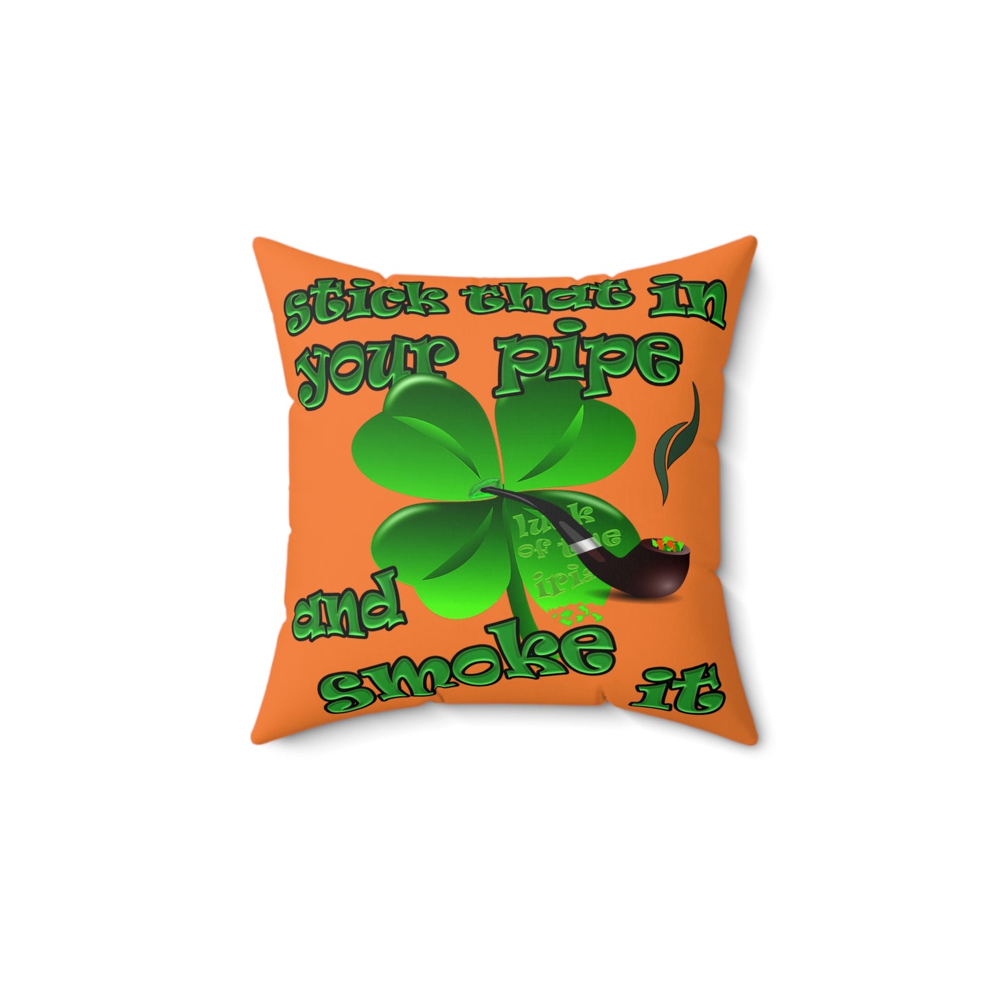 celtics logo - Spun Polyester Square Pillow - (crusta)