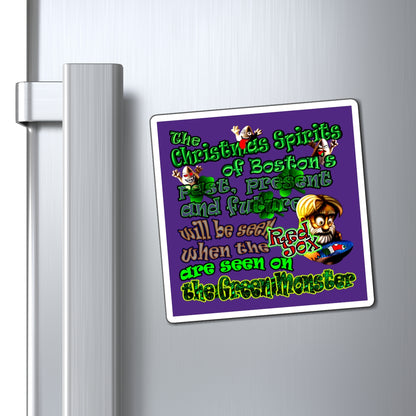christmas spirits of boston - Magnets - (purple)