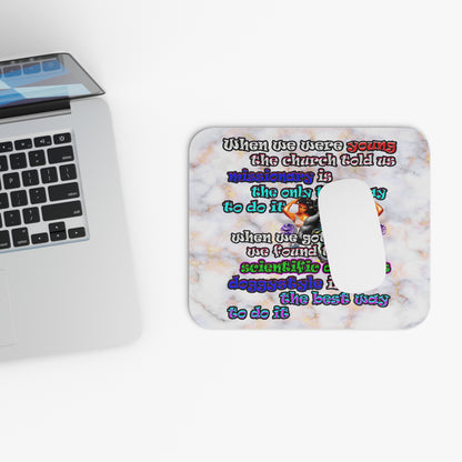 doggystyle - Mouse Pad (Rectangle) (white marble)